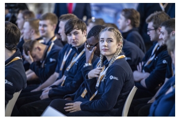 Boeing apprentices at the opening of the Sheffield facility (Credit: AMRC)