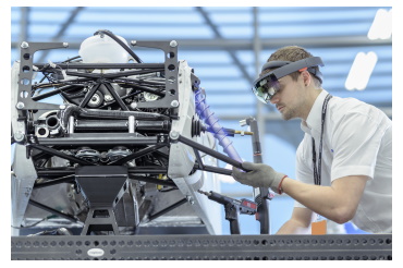 James Lindsay works on the Caterham sports car at the AMRC's Factory 2050 (Credit: AMRC)