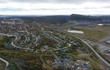 Overview of Kiruna mine location, image courtesy of LKAB and photographer Frederic Alm