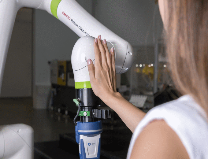 Cobots are designed from the outset to be sensitive to the presence of people and FANUC expect cobots to automate tasks that have, until now, been difficult to roboticise