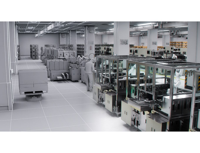 Digital twin simulation is being used at Pegatron factory