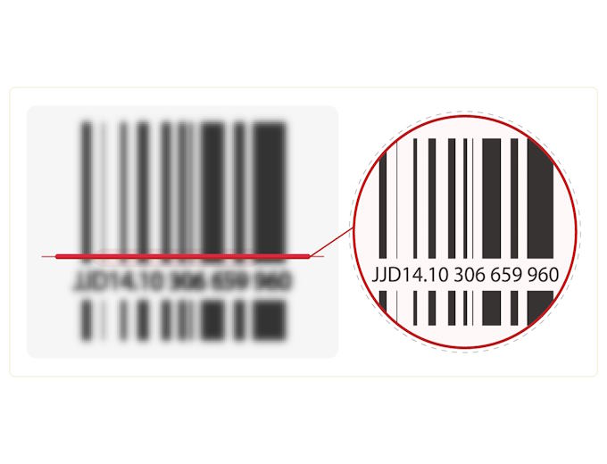 Barcode Vision technology allows to intelligently reconstruct damaged or unreadable barcodes