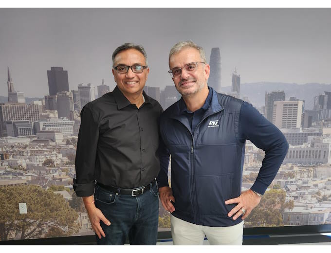 Rahul Patel, Qualcomm (left) and Remi El-Ouazzane, STMicroelectronics (right)